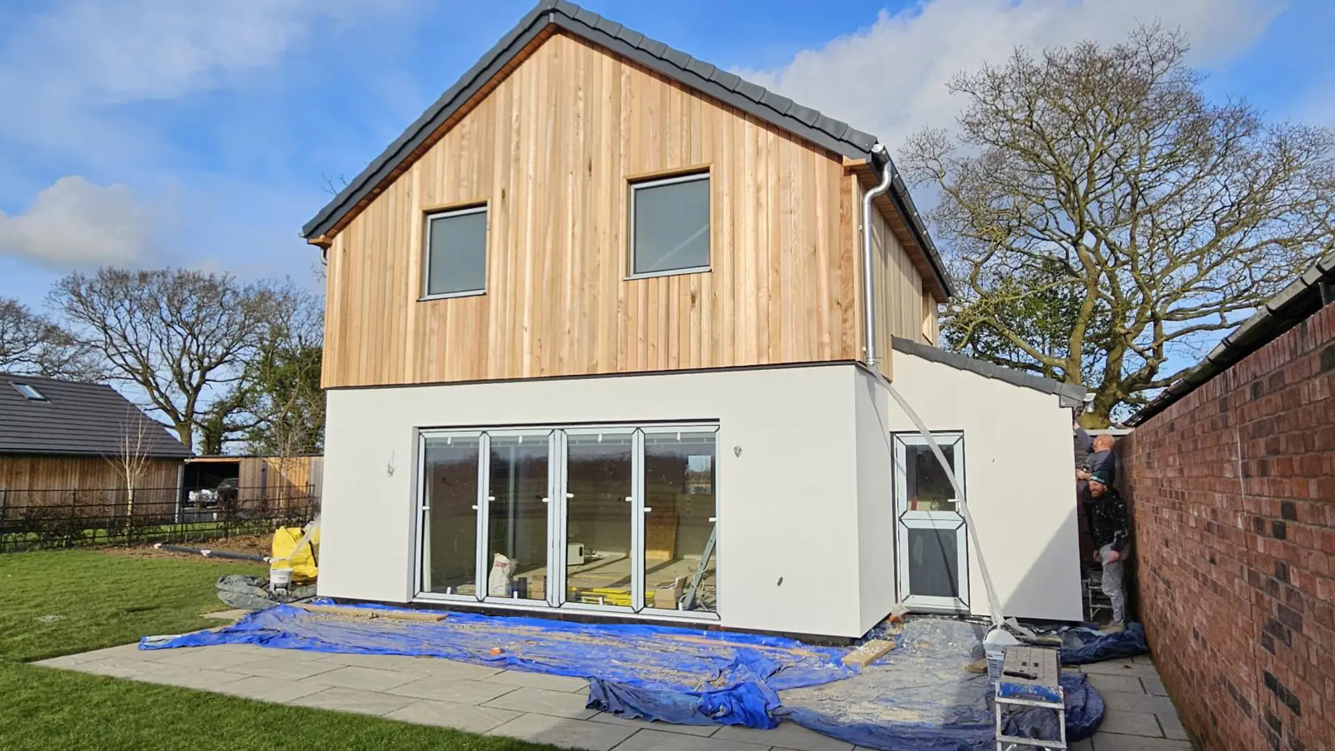 External wall insulation, cladding and silicone render in Ardleigh 3