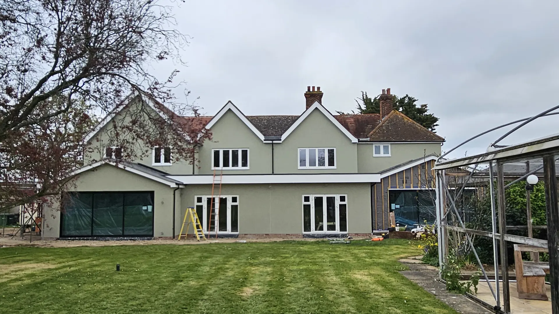 Silicone Render Applied To Refurbished Property In Coggeshall Finished