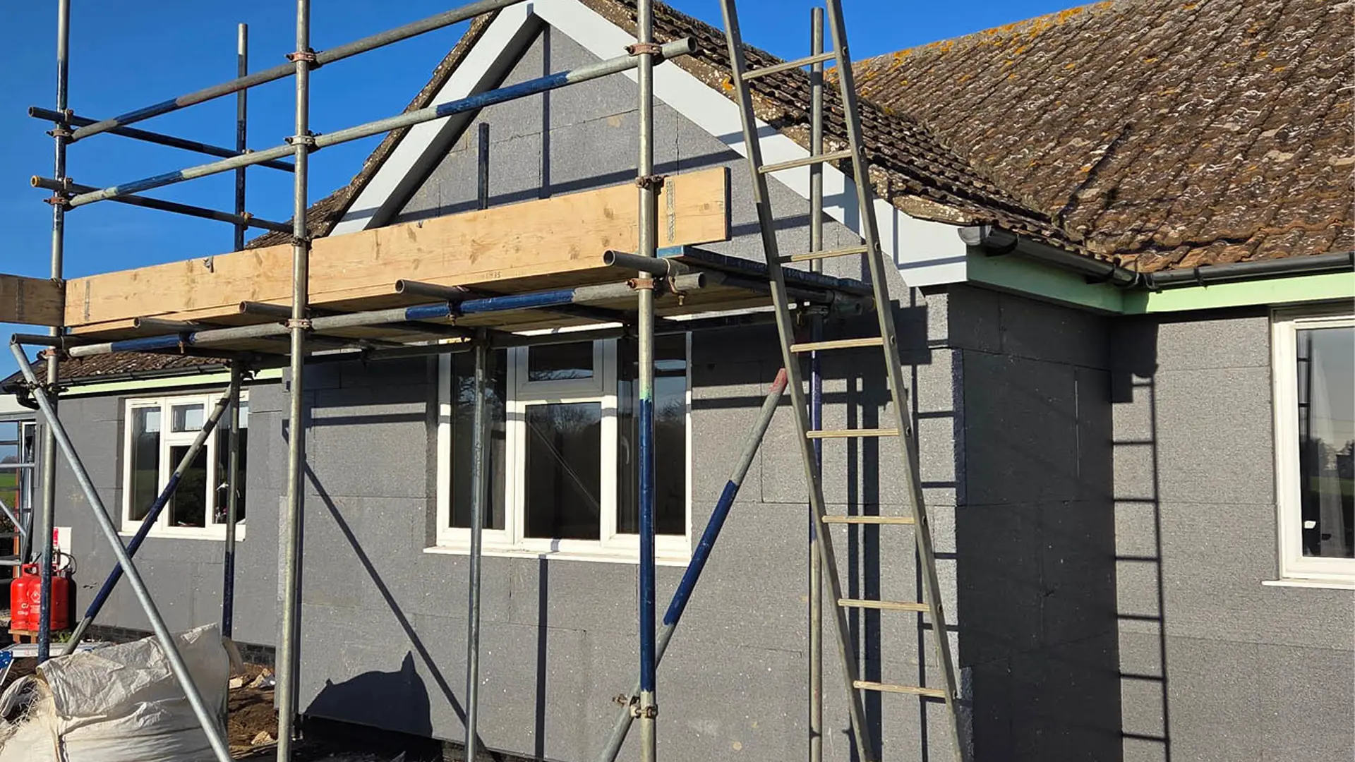 Saxtead Insulation and Render 2